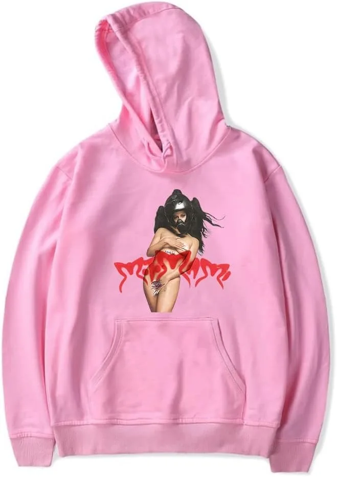 Roshola Motomami Merch Rosalia Винтажная толстовка с капюшоном 90-х годов унисекс Harajuku уличная в