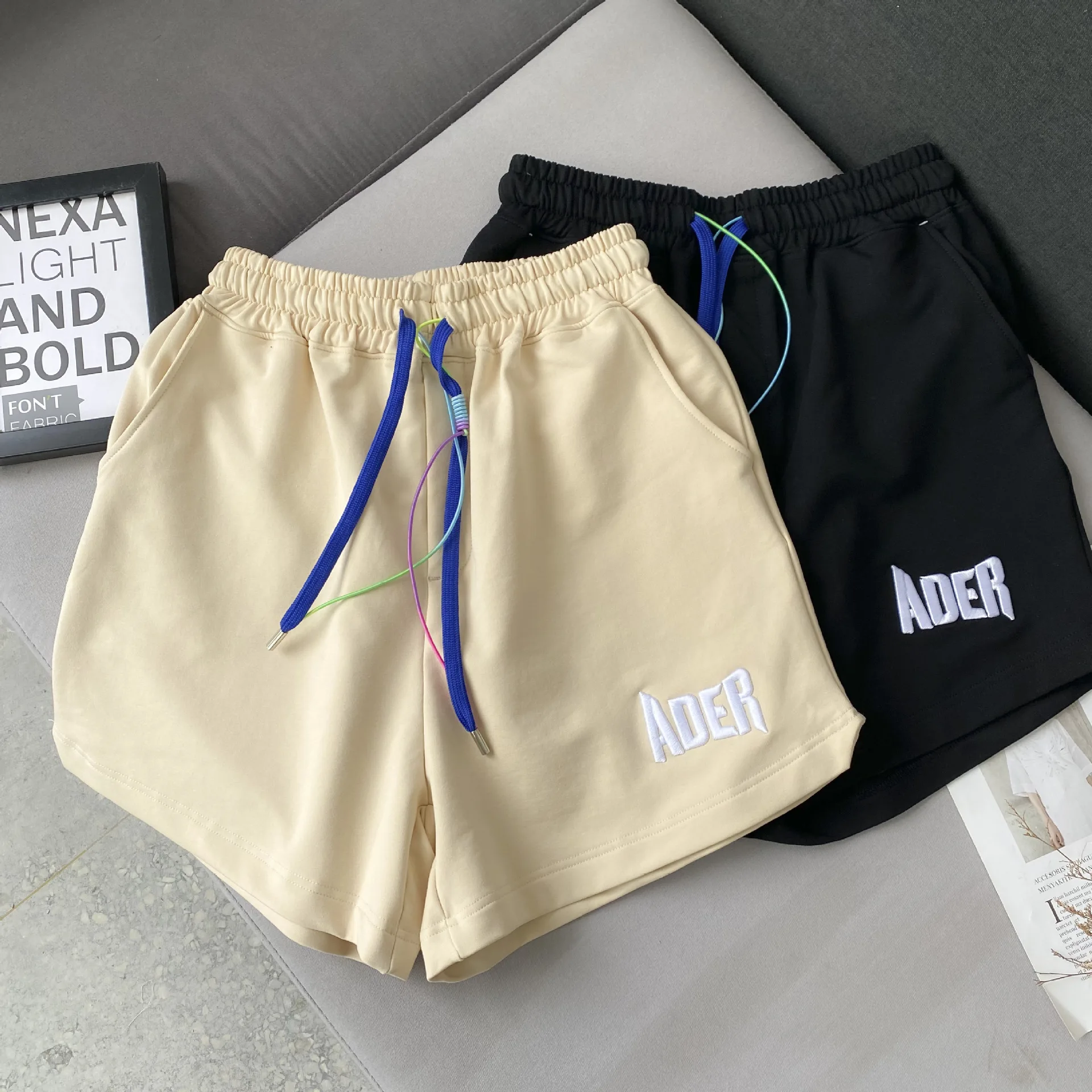 

2022 ADER ERROR women shorts summer wear fashion color rope beach shorts three-dimensional hot shorts DK763