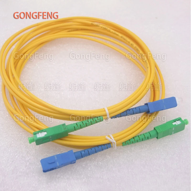 GONGFENG 10 шт. Новый 3m SC/UPC-SC/APC однорежимный одножильный волоконный перемычка 3 0 мм