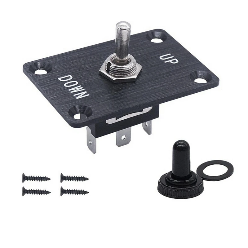 

Kayak Marine Boat Anchor Windlass Control Panel Aluminum Plate 3PDT Up/Down Trim Tab Toggle Switch