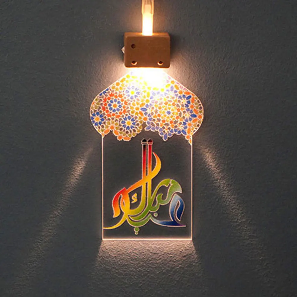 

2m 10LED Bedroom Hanging Lanterns Party Acrylic String Battery Operated For Festival Home Decor Gift Muslim Ramadan Eid Lights