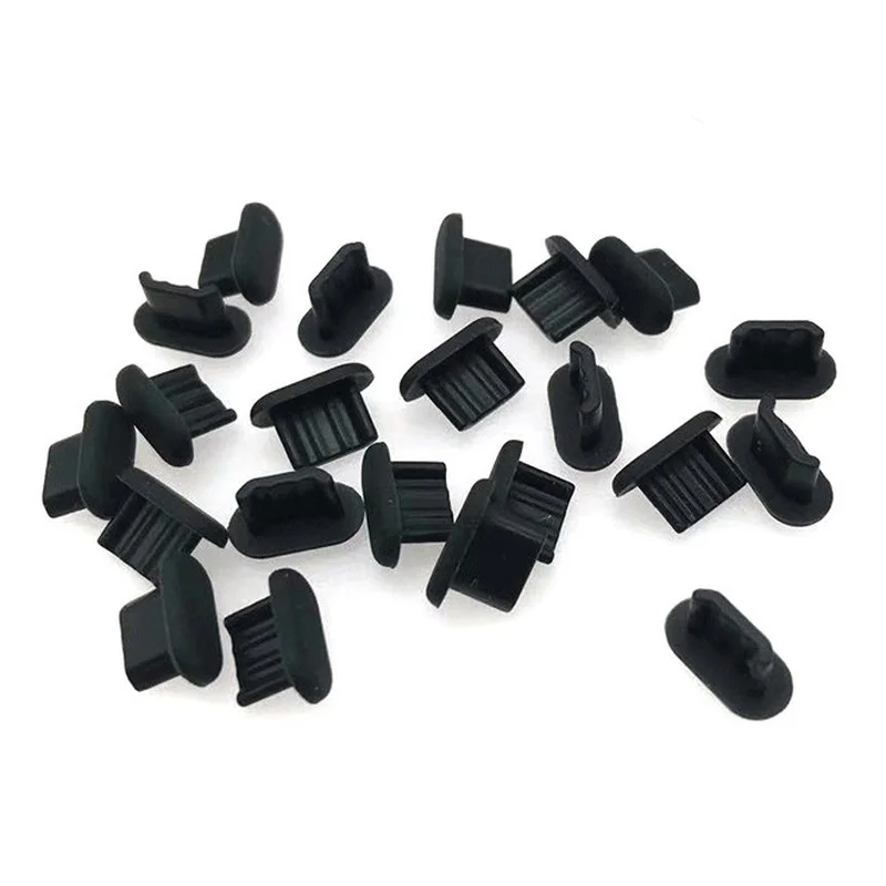 10pcs Micro USB Dust Plug Silicone Universal Android Charging Port Dust Plug Protector Cover for Xiaomi Samsung Dustproof Caps images - 6