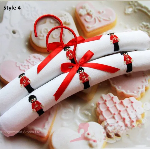 

10 видов стилей, Высококачественная Милая вешалка для одежды ручной работы с хлопковой подкладкой для детей (16 шт./партия)