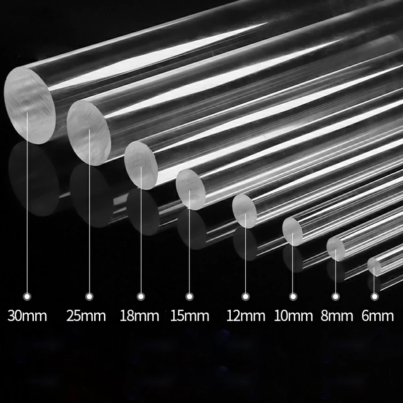 

Прозрачный акриловый плексигласный люцитовый стержень ПММА бар DIY Декор DIY аксессуары держатели ювелирных изделий Индивидуальные инструме...