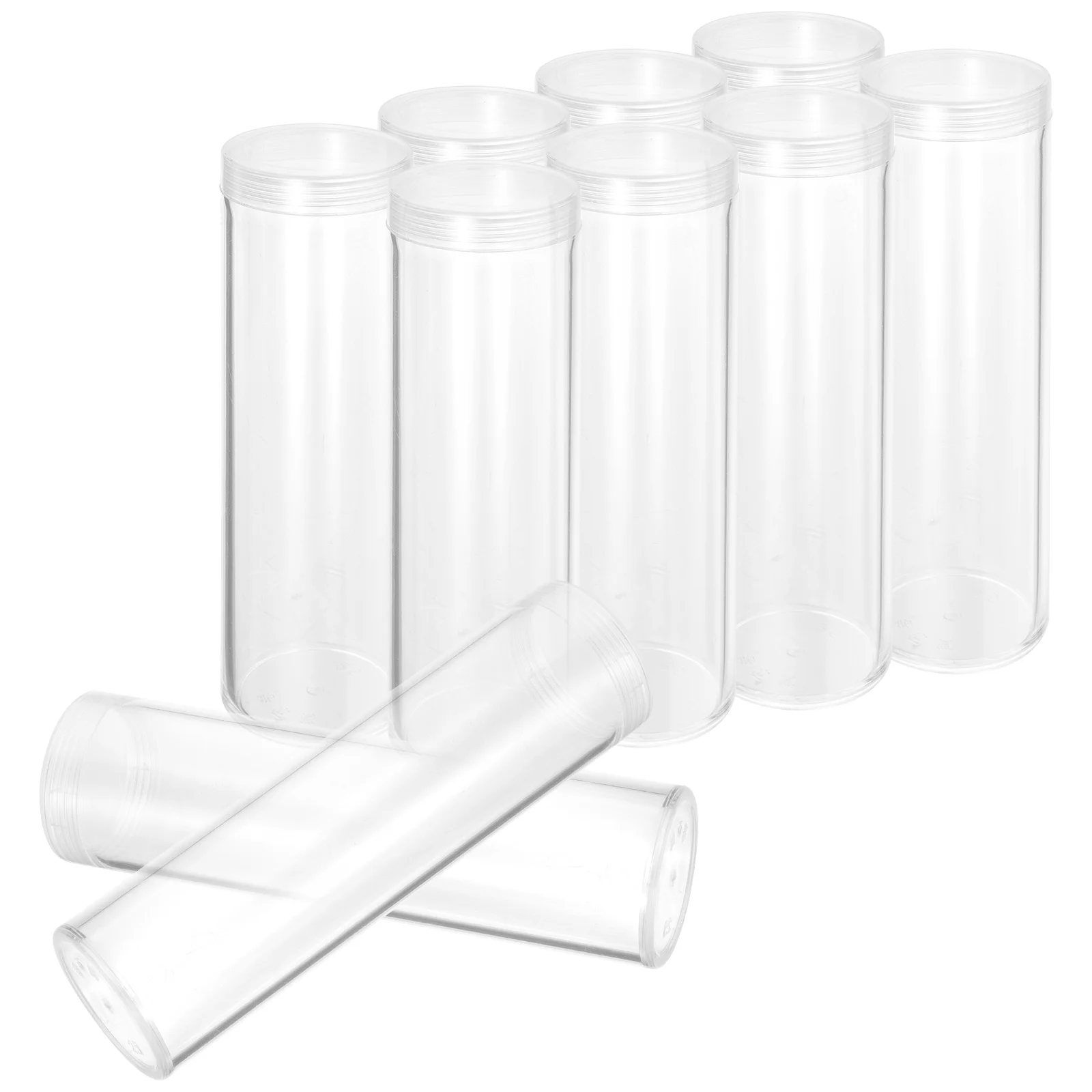 

Organizer Coin Collecting Tubes Plastic Collection Supplies Protectors All Coins