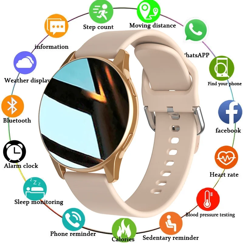 

2023 New Women Bluetooth Call Smart Watch HeartRate Blood Pressure Monitoring Smartwatches IP67 Waterproof Men Smartwatch+Box
