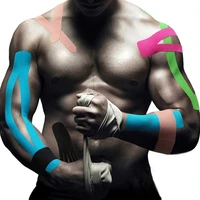 18 colors colorful athletic wrap tape self adhesive elastic bandage elastoplast sports protector knee finger ankle palm shoulder