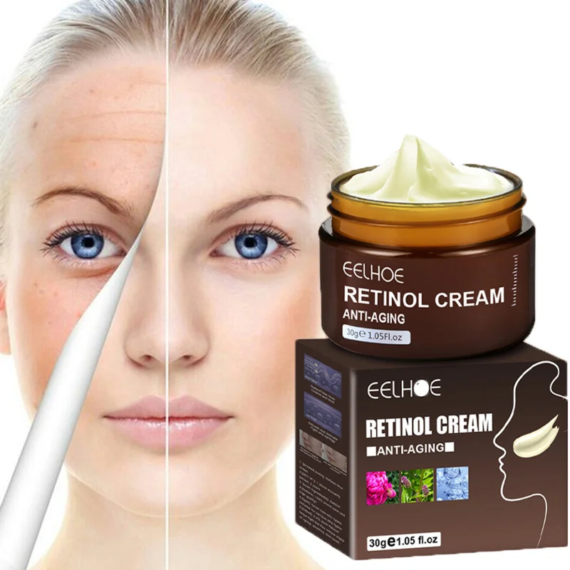 Retinol Remove Wrinkle Face Cream Lifting Firming Anti-Aging Fade Fine Lines Whitening Brightening Moisturizing Beauty Skin Care