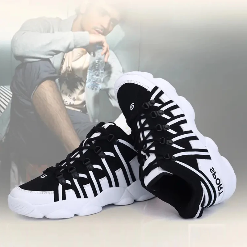 Men Womens Fashion Split Leather Sports Shoes Designer Breathable Comfortable Running Shoe Couples Chunky Sneakers