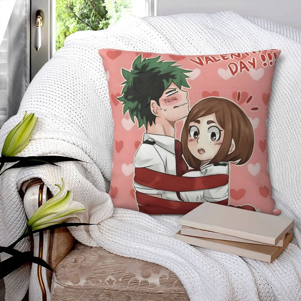 

Tsuyu Asui Love Pillowcase Printed Cushion Cover Sofa Waist Pillow Pillow Cover