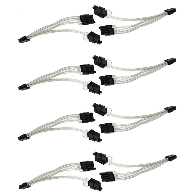 

8 Pcs 6 Pin To Dual 8 Pin (6+2) / 6Pin To Dual 8Pin Pcie Cable For Graphic Card GPU Splitter PCIE 6Pin To Dual 8Pin