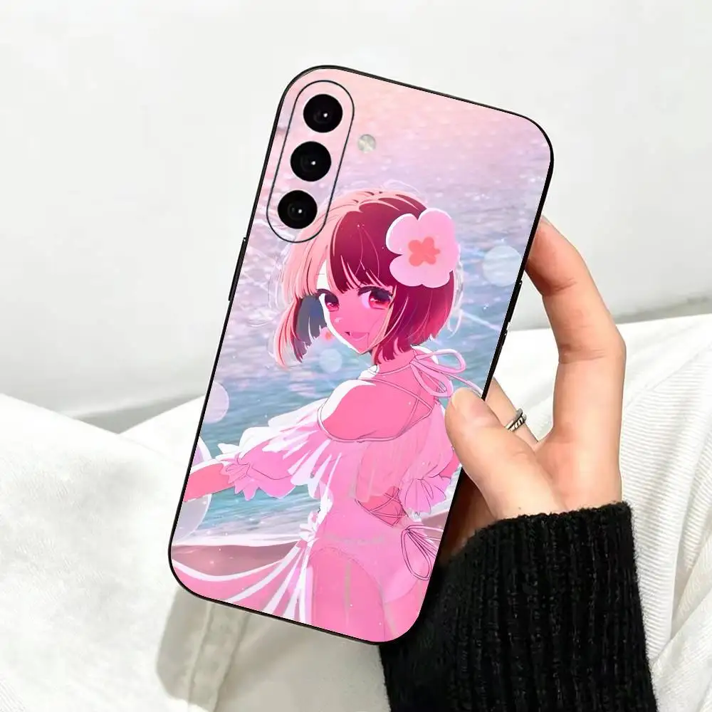 Фото Чехол для телефона Kana Arima Oshi no Ko, черный, силиконовый, мягкий, для Samsung Galaxy A73, A72, A71, A70, A53, A52, A51 №5