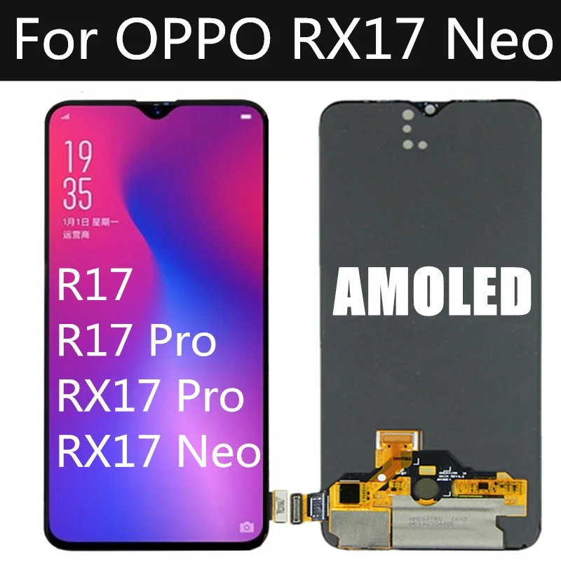 AMOLED для OPPO RX17 Neo RX17PRO ЖК-дисплей дигитайзер сенсорного экрана замена R17 Pro CPH1893