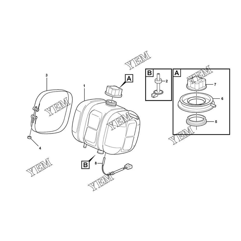 

Новый резервуар для охлаждающей жидкости для Volvo EC210B EC240B EC290B 11110410 17214674 15047209