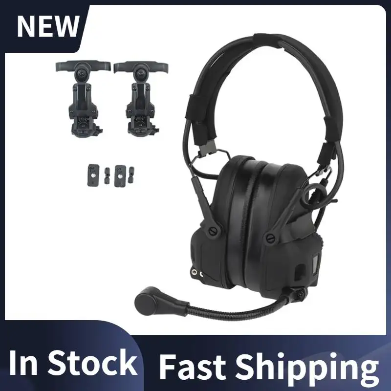 Gen 6 Tactical Communication Headset Hunting Shooting Noise Reduction for OPS Core ARC and Wendy M-LOK Helmet Head Mounted