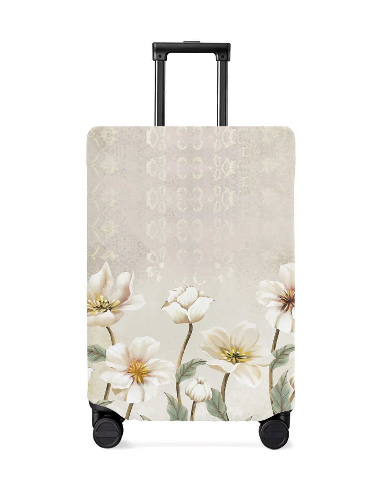 

Vintage Flowers Travel Luggage Cover Elastic Baggage Cover Suitable For 18-32 Inch Suitcase Case Dust Cover Travel Accessories