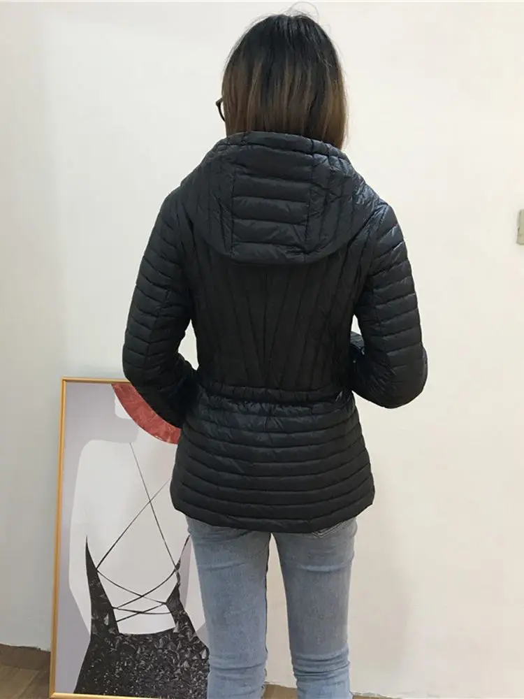 New Women Casual Style Down Jacket White Duck Down Jackets Spring Autumn Coats And Parkas Female Outwear