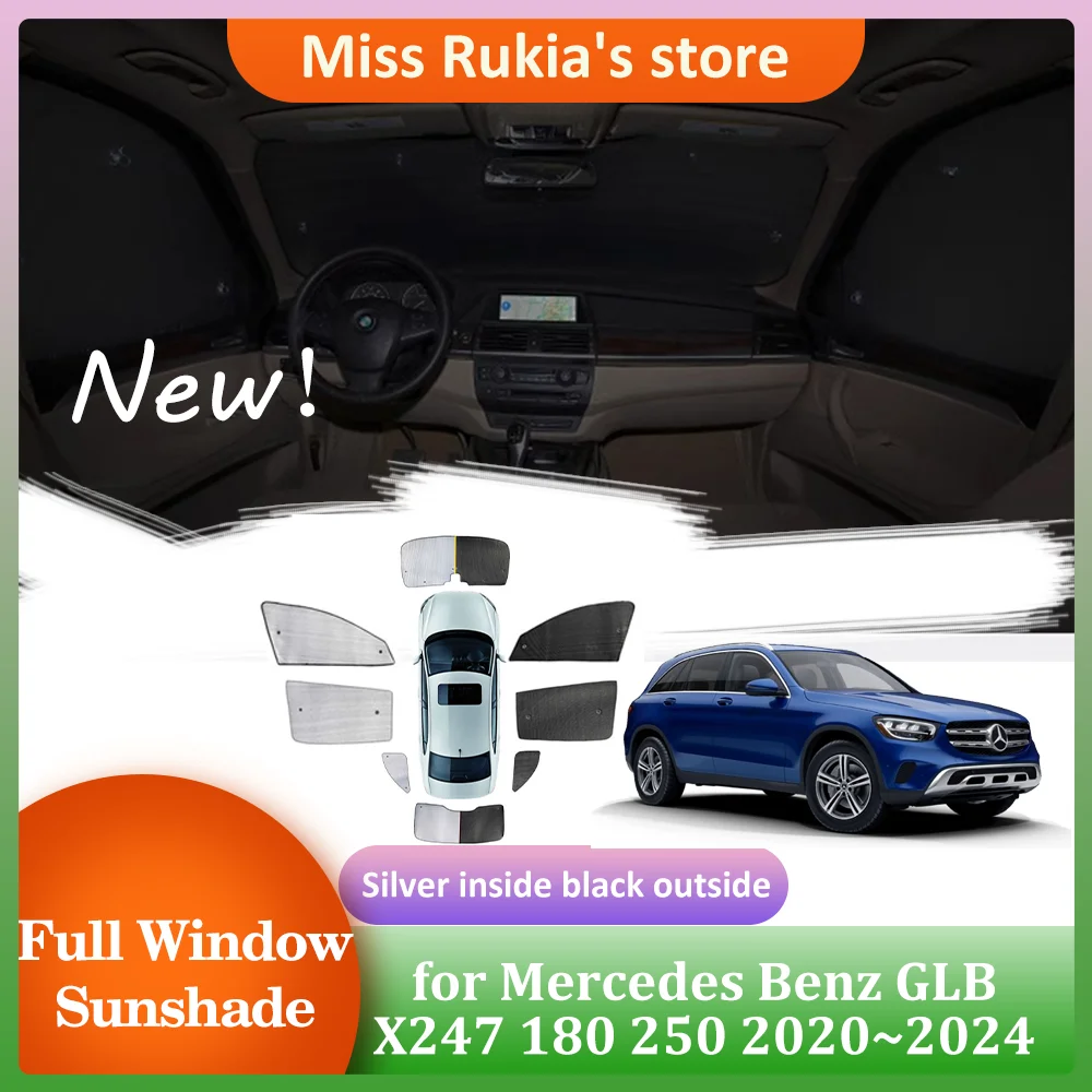 Автомобильные солнцезащитные очки для Mercedes Benz GLB X247 180 250 2020 ~ 2024 2021 солнцезащитный