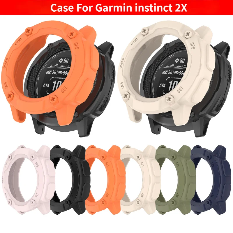 Protector Case For Garmin instinct 2X Smartwatch Protective Bumper Silicone Soft Cover Shell Accessories