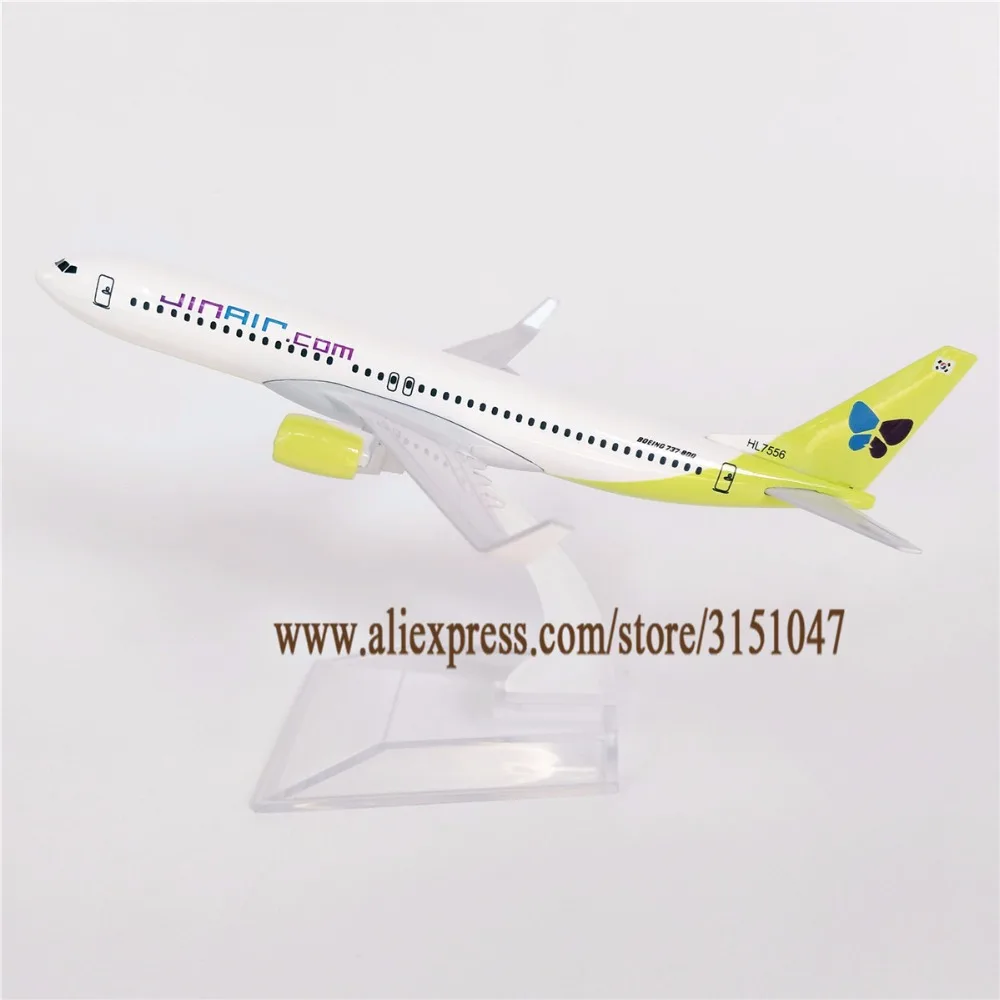 

15cm Air Korean Jinair Jin Air Airlines Boeing 737 B737-800 Airline Airplane Model Plane Alloy Metal Aircraft Diecast Kids Gift