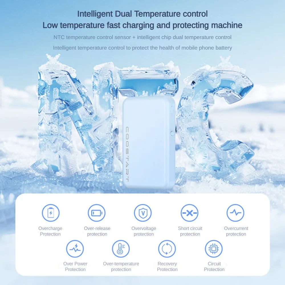 Портативное зарядное устройство на присоске для Apple Android