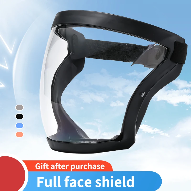 

Full Face Shield transparent face mask Protection Anti-fog Head cover safety glasses Eye mask Unisex Eye Shield Mask Protective