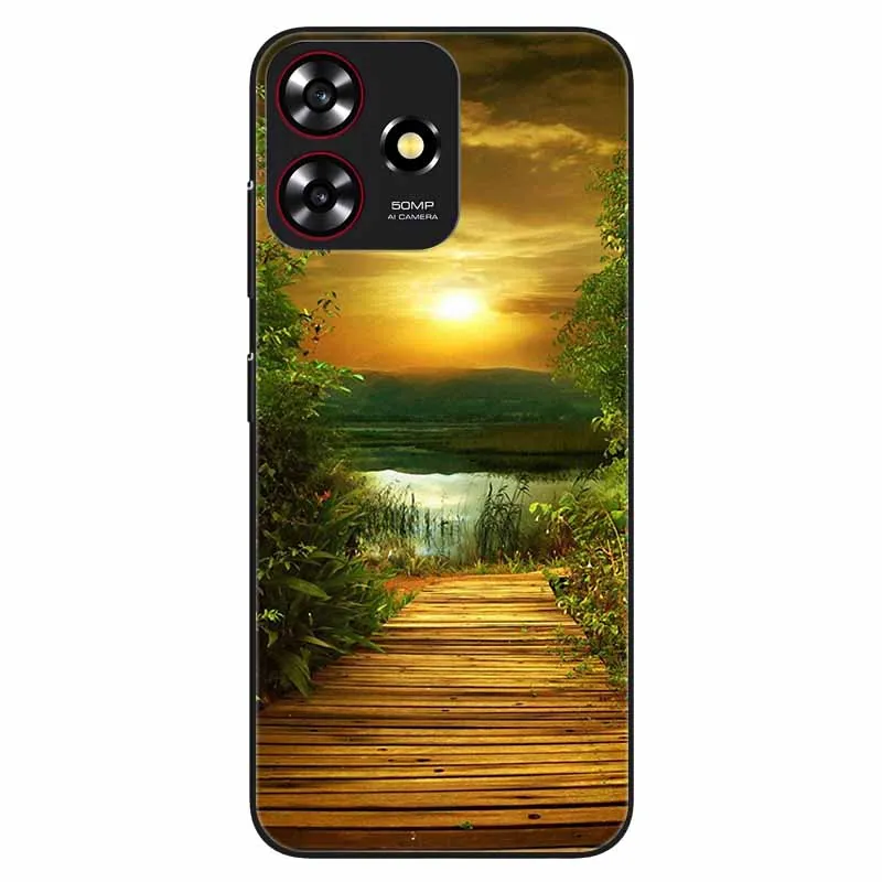 Чехол для смартфона ZTE Blade V50 мягкий силиконовый ударопрочный чехол-бампер