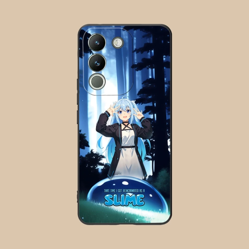 Чехол для мобильного телефона Slime Tensura Rimuru VIVO Y95 Y93 Y31 Y20 V19 V17 V15 Pro X60 NEX черный мягкий
