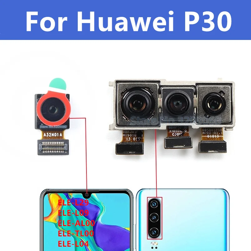 

Для Huawei P30 Оригинальная передняя и задняя камеры модуль основной камеры