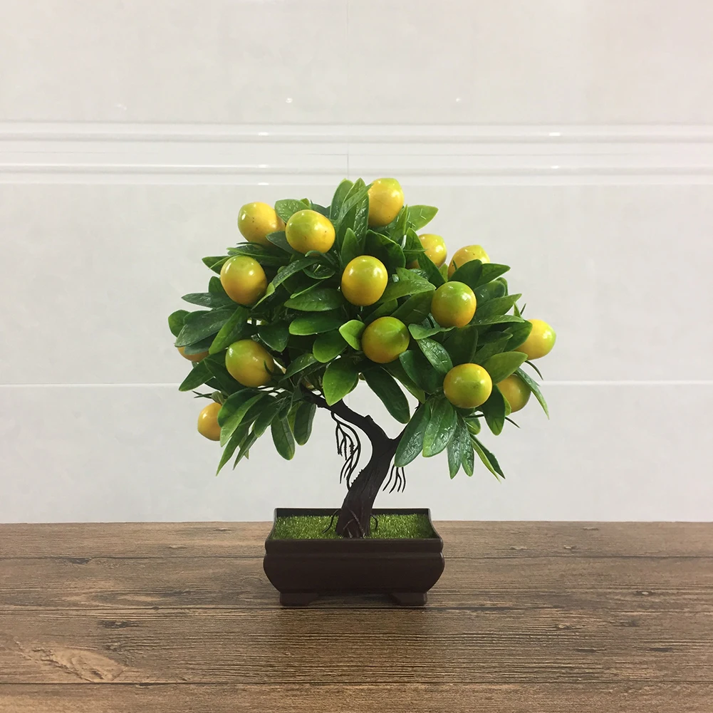 1*Artificial Plant Bonsai Lemon Peach Cherry Fruit Tree Office Desktop Bonsai Decor Plastic Garden Fake Plant Potted Home Decor
1*Artificial Plant Bonsai Lemon Peach Cherry Fruit Tree Office Desktop Bonsai Decor Plastic Garden Fake Plant Potted Home Decor