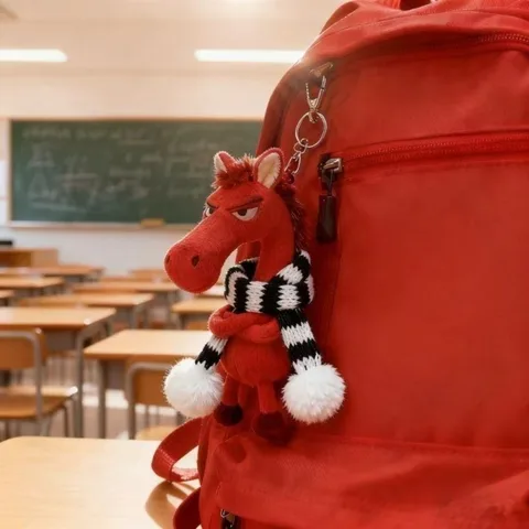 Плюшевый брелок лошадь Horse Y черного цвета