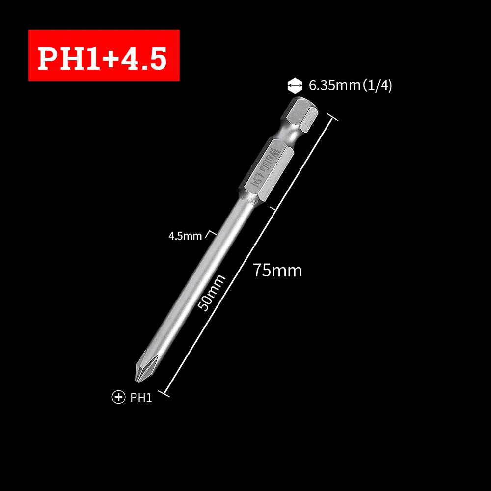 

Магнитная отвертка PH00 PH0 PH1 PH2 S2 75/100 мм