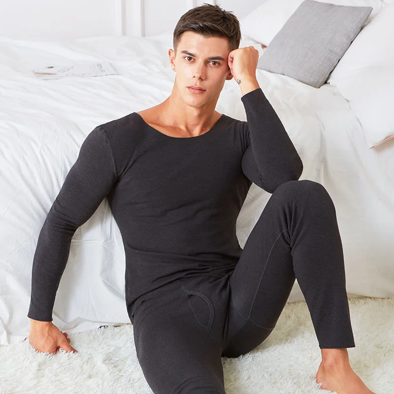 Thermal Underwear Set Men Winter Thermo Underwear Long Johns Autumn Warm Clothes Man Cotton Long Sleeve Thermal Undershirt Pants