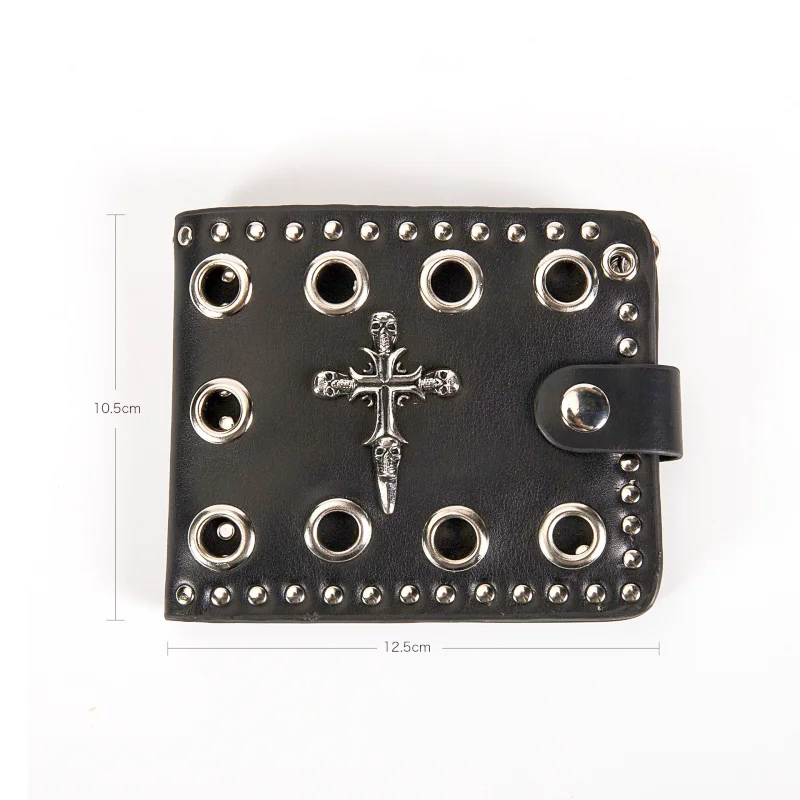 Мужской/женский кошелек-клатч из ПУ кожи с цепочкой