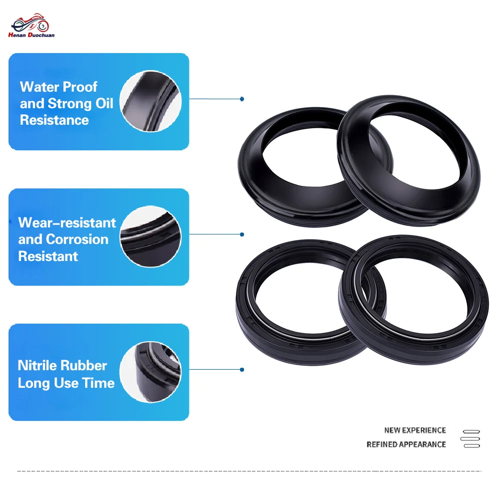 

41x53x8 11 Motorcycle Front Fork Oil Seal 41 53 Dust Cover For Yamaha XVS1100 XVS1100A DRAG STAR CLASSIC XVS 1100 1999-2006