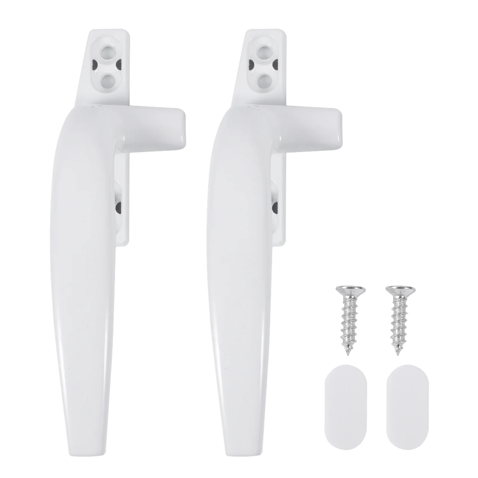 

2pcs Aluminum White Window Handless Window Pulls Modern Pull Handles Set