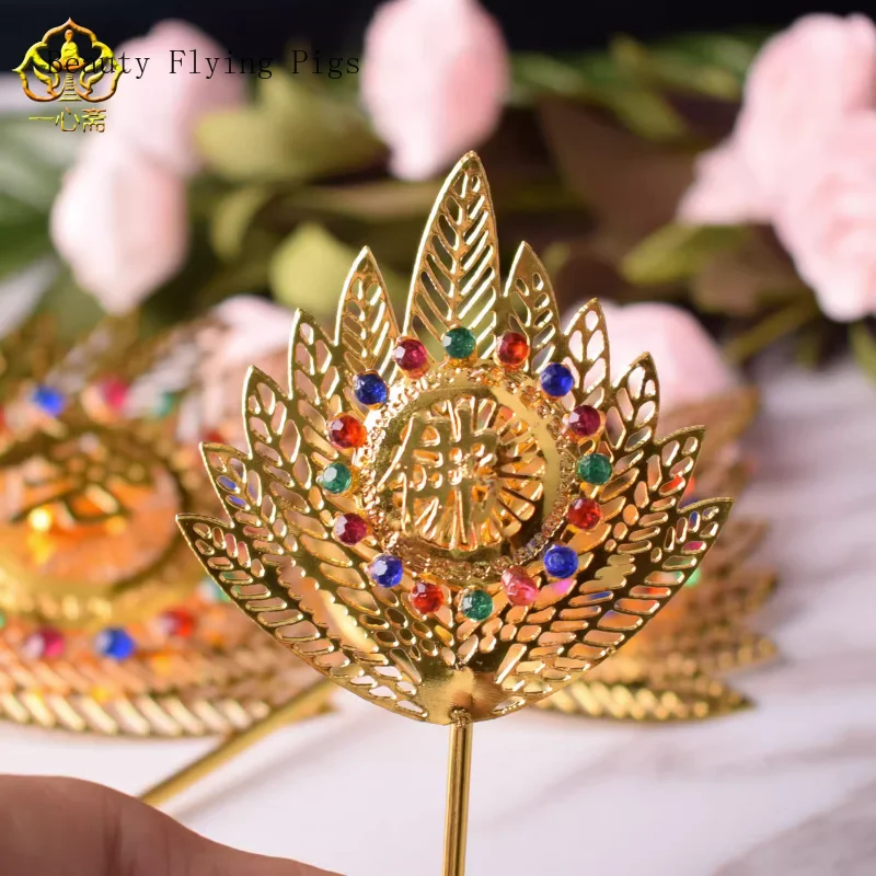 Китайский винтажный сплав Pufan Craft Jigong Fan декоративные поделки фэн-шуй буддизм