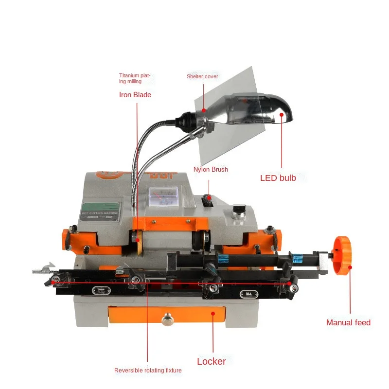 Многофункциональная машина для дублирования ключей изготовления слесаря 100E1