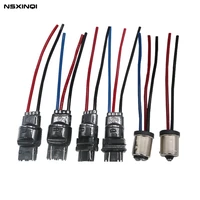 10pcs 1156 1157 bau15s 7440 7443 3156 3157 socket connector male adapter for car led light wiring harness