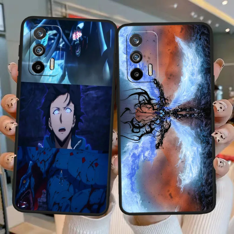 Соло Выравнивающий аниме черный телефон флейта для OPPO Reno 5 6 7 8 10 11 Z F Find X2 X3 X5 Pro Plus