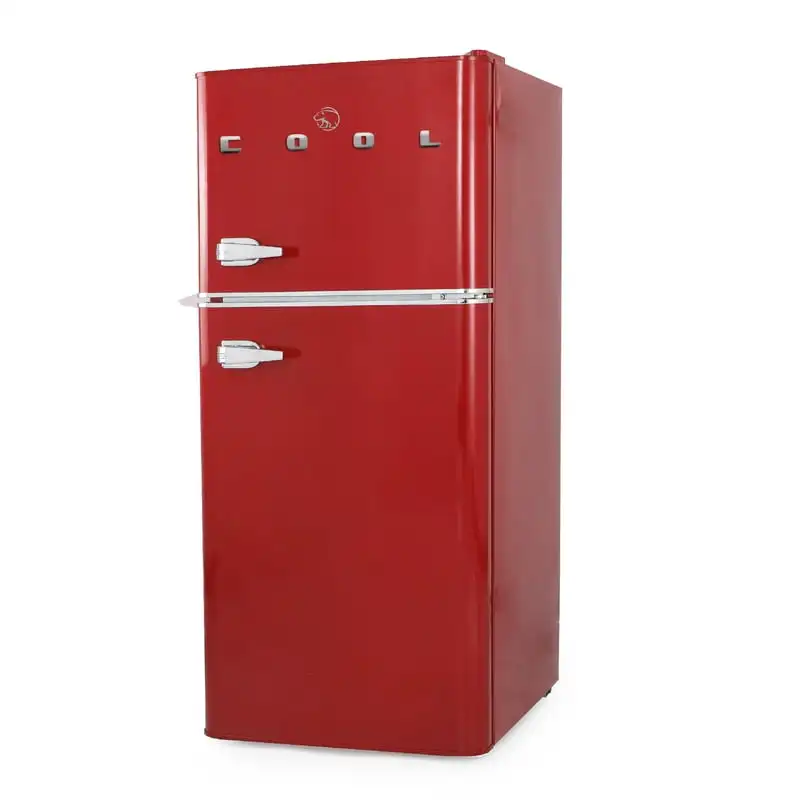 

Retro 4.5 Cubic Feet cu. ft. Freestanding Mini Fridge with Freezer Microwave turntable coupler