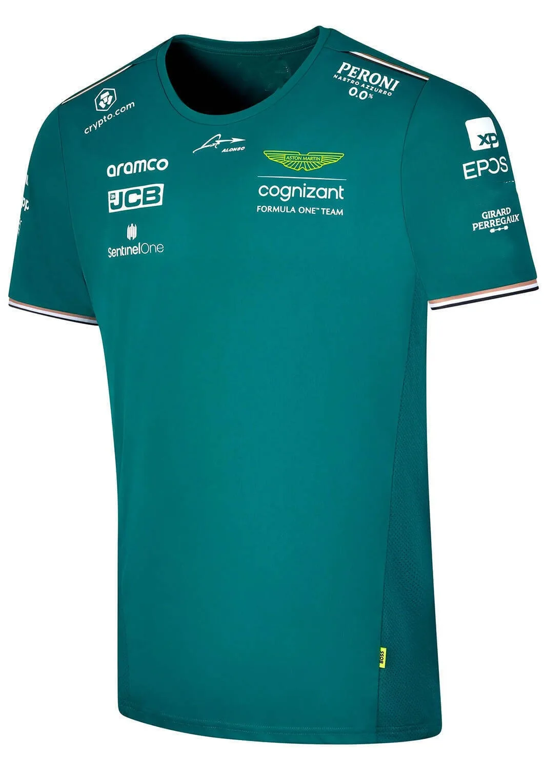 

2023 Aston Martin F1 Formula One Fernando Alonso Diaz Men's T-shirt Sports Short Sleeve Large Top Pattern Men's Clothing