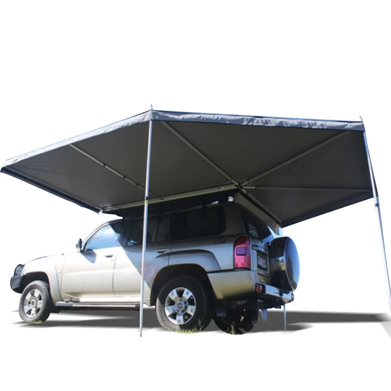 

Наружный тент для кемпинга, портативная складная водонепроницаемая автомобильная палатка на крыше, солнцезащитный козырек, простая мотоциклетная и задняя палатка для автомобиля