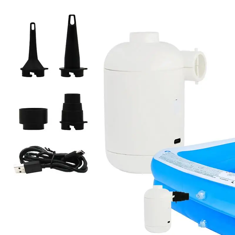 

Portable Electric Pump For Inflatables USB Rechargeable Mini Pump For Inflatables USB Rechargeable Air Pumps For Swimming