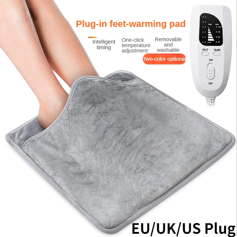 

Intelligent Electric Blanket Foot Warmer UK EU Thicker Heater Heated Blanket Pad Thermostat Electric Heating Winter Body Warmer