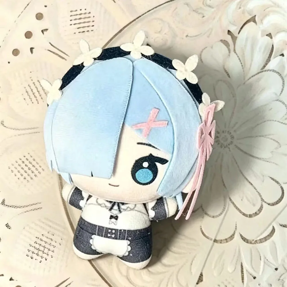 Фото Плюшевая кукла-подвеска Рем из аниме Re:Zero - Жизнь в другом мире с нуля, 10 см, мягкая игрушка, украшение для рюкзака, праздничный подарок №2