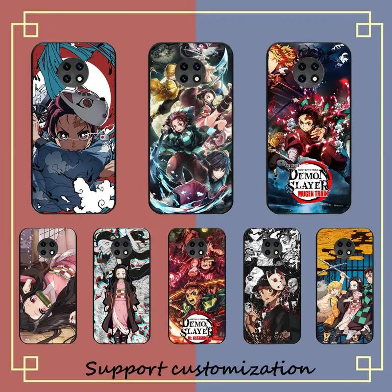 

Anime Demon Slayer Phone Case for Redmi 5 6 7 8 9 A 5plus K20 4X S2 GO 6 K30 pro