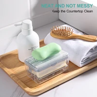 soap dishes for bar soap multifunctional soap holder savers with roller and drain holes portable and detachable soap container