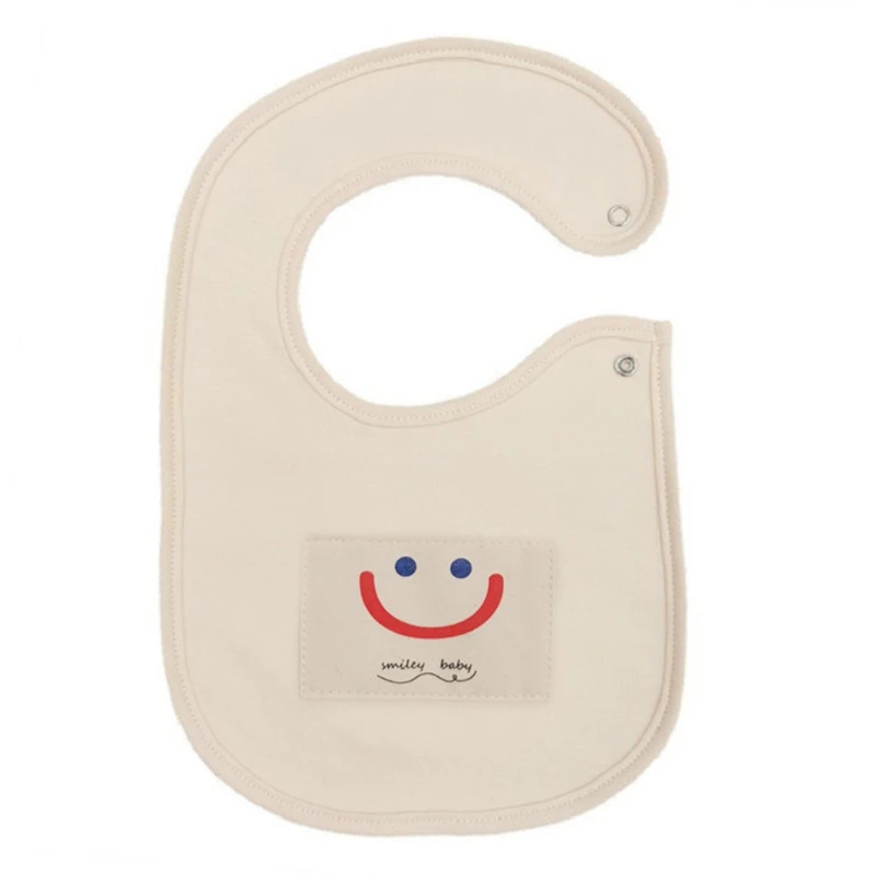 

Premium Baby Feeding Bib Comfortable Feeding Bib Cotton Baby Bibs 3 Styles Bear/Rabbit/Smile Face Washable Bib Cute