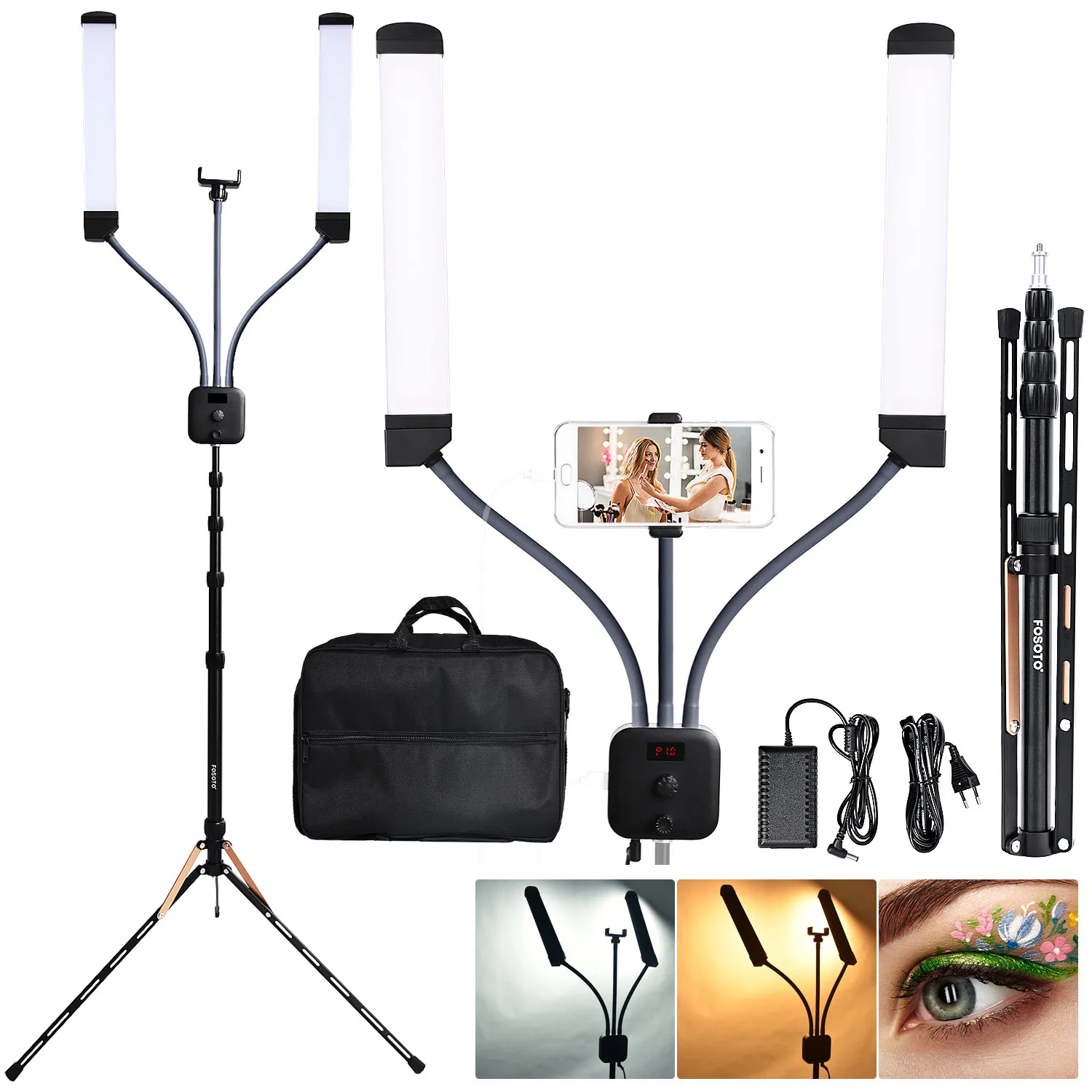 

fosoto FT-450 Multimedia Extreme With Selfie Function Photography Light Led Video light Lamp Ring With Tripod For Makeup Youtube